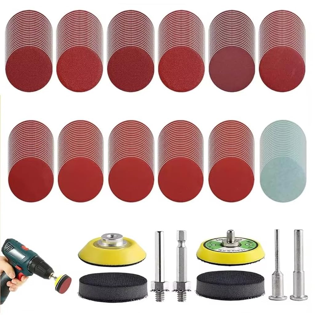 Serplex® 248Pcs Sanding Discs Pad Kit,2 Inch Die Grinder Sanding Disc Sander Attachment for Drill Attachment Rotary Sander Pads Include 60-3000 Grit Serplex® 248Pcs Sanding Discs Pad Kit,2 Inch Die Grinder Sanding Disc Sander Attachment for Drill Attachment Rotary Sander Pads Include 60-3000 Grit